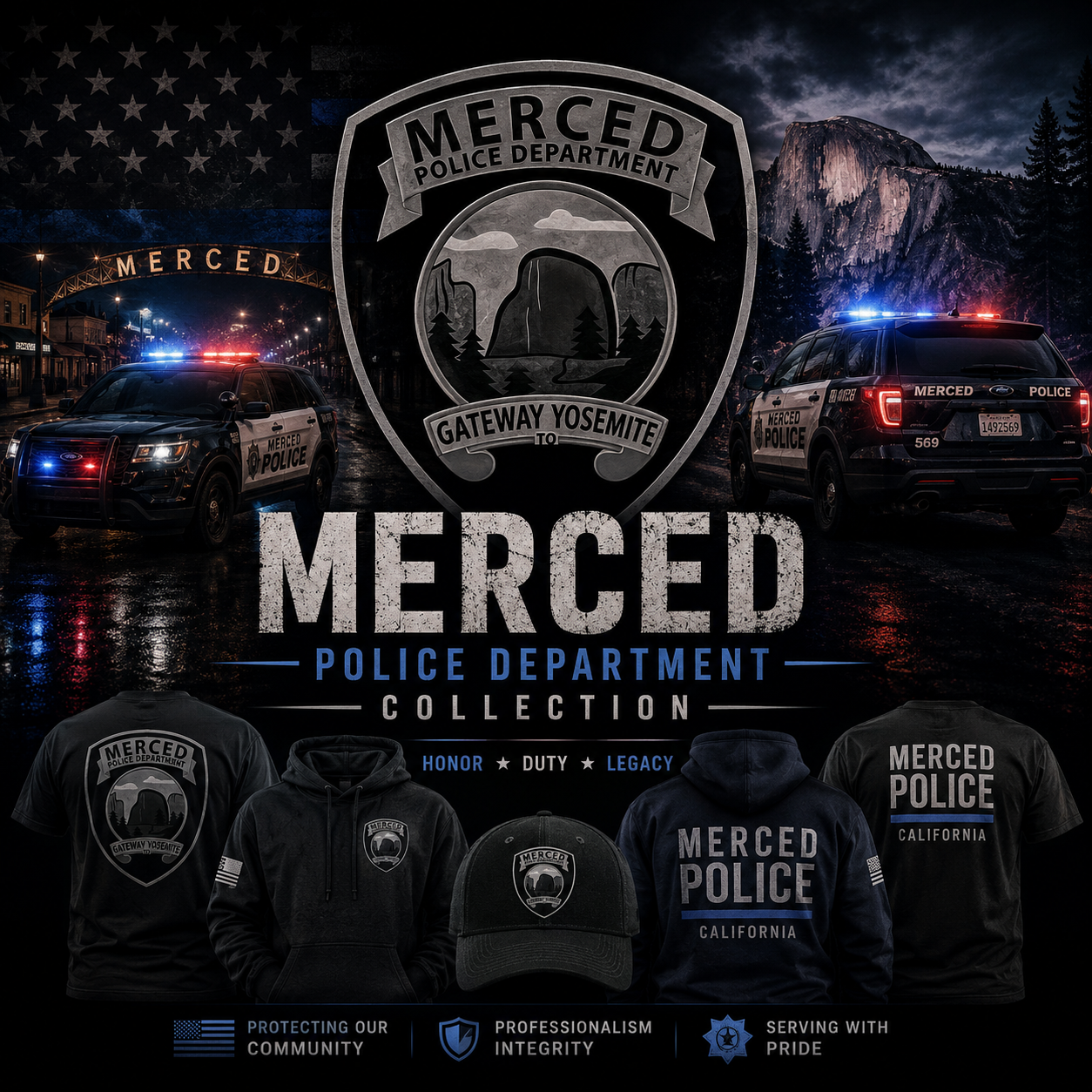 Merced Police Department Uniform Collection