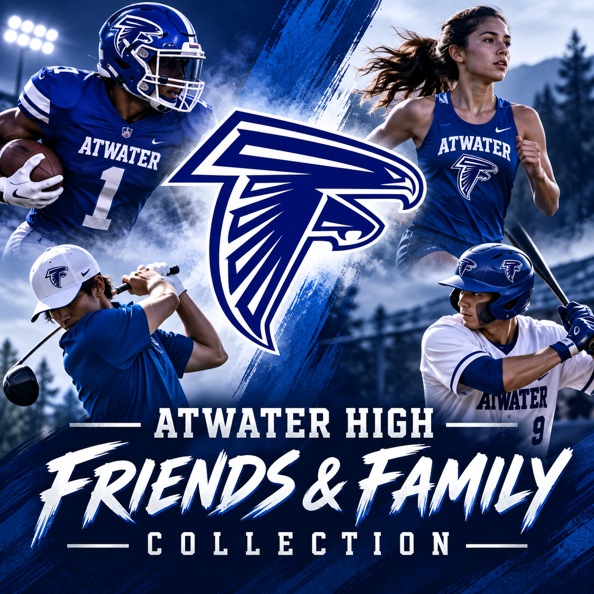 Atwater High Friends & Family Collection apparel for athletes, families and supporters