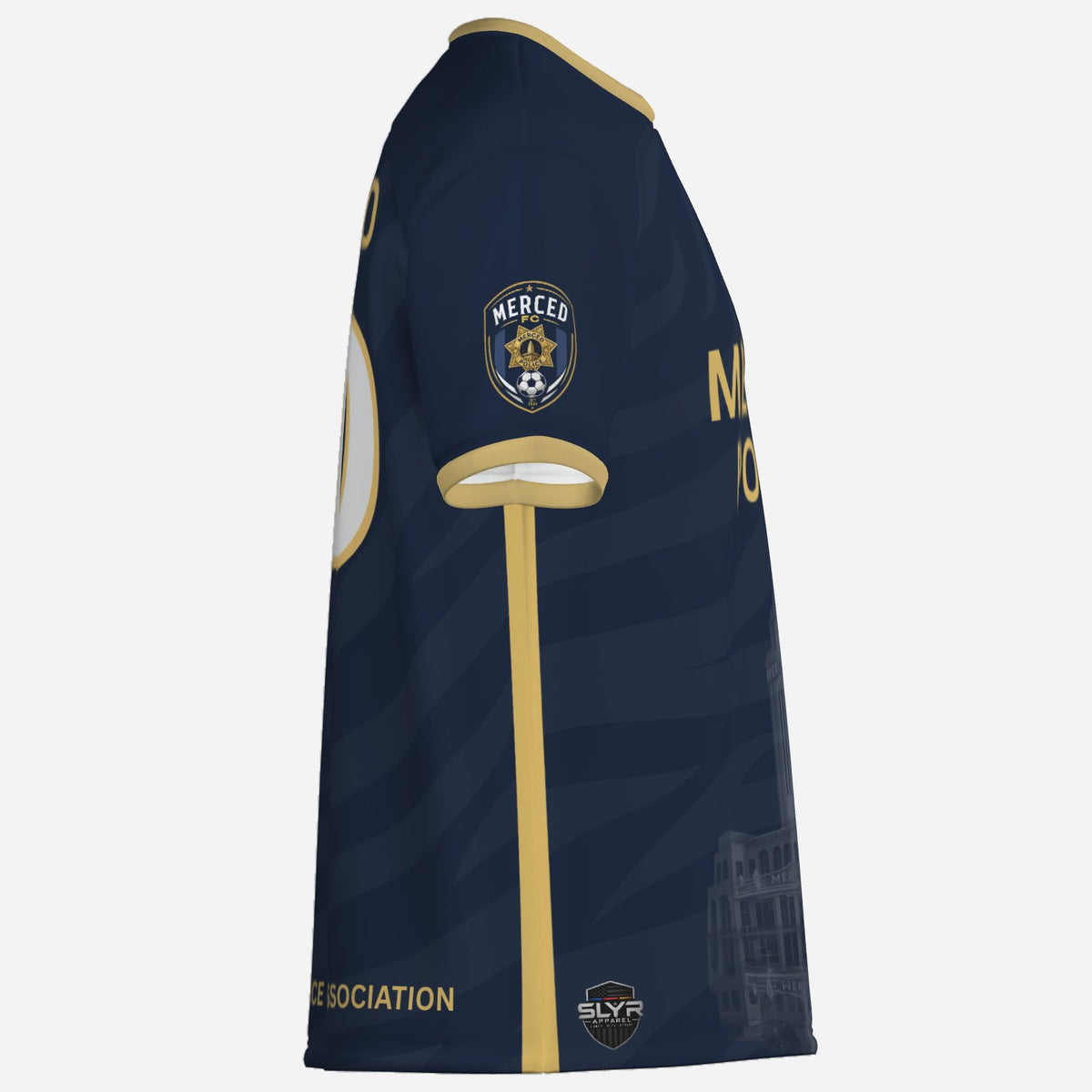 SLYR Apparel #10 MPOA Soccer Jersey for the Merced Police Officers Association Football Club