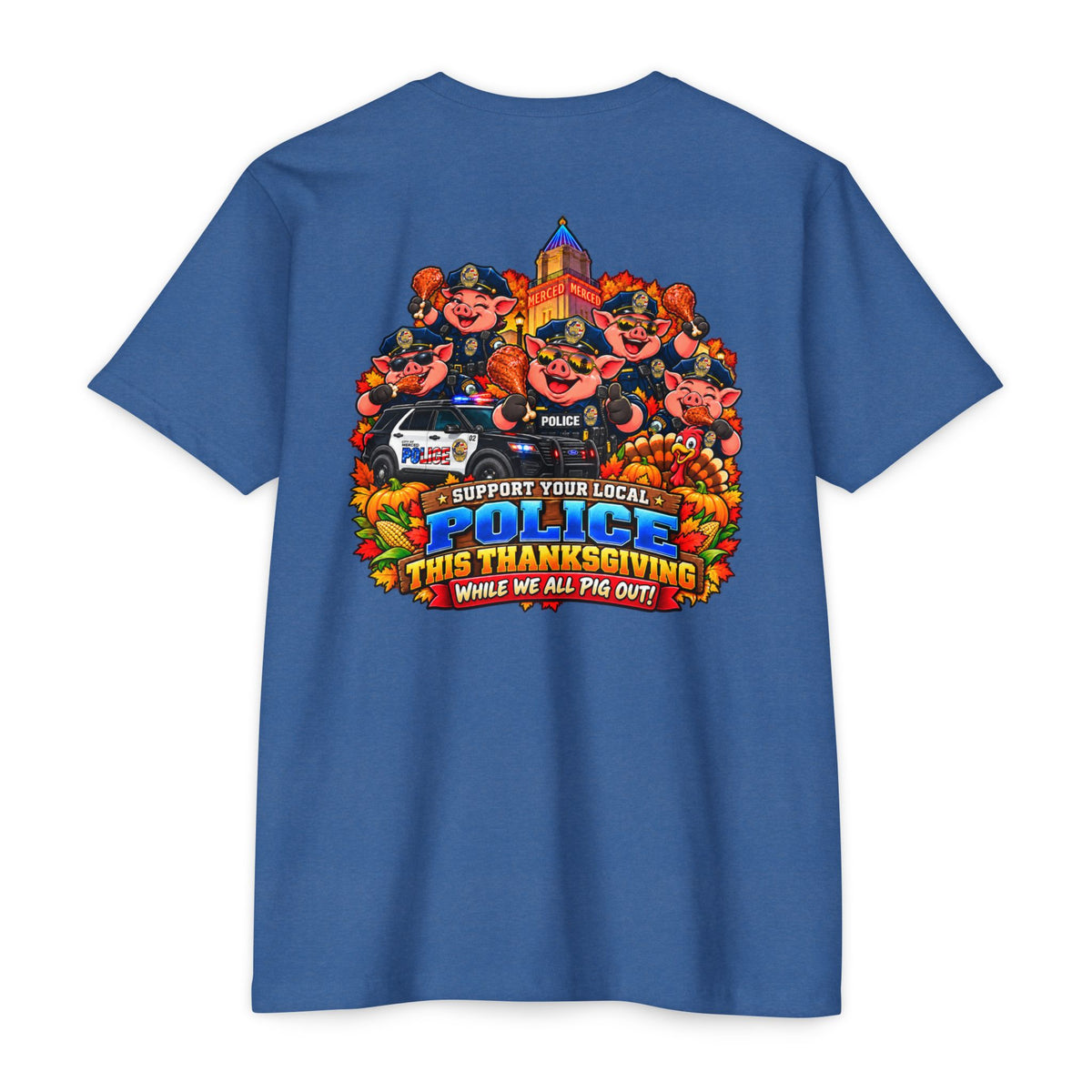 SLYR Apparel Support Your Local Police Thanksgiving T-Shirt