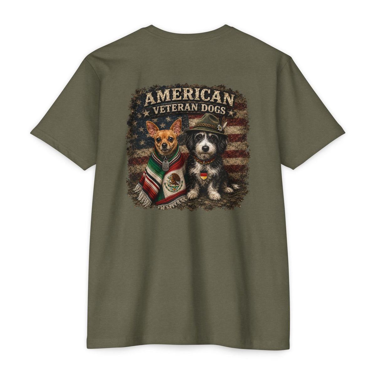 American Veteran Heritage Dogs T-shirt by SLYR Apparel - product view 2