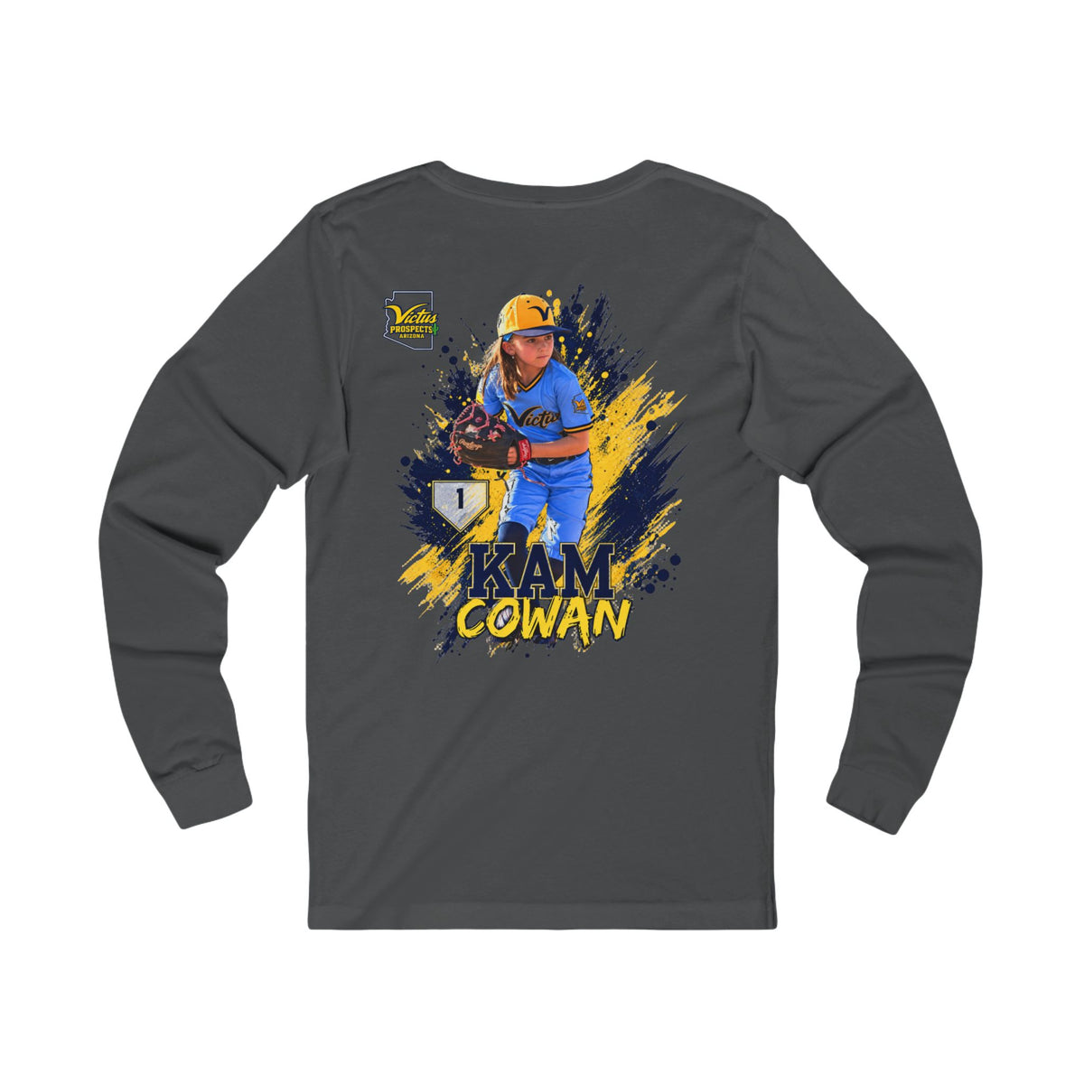 Kam Cowan custom baseball long sleeve tee - SLYR Apparel