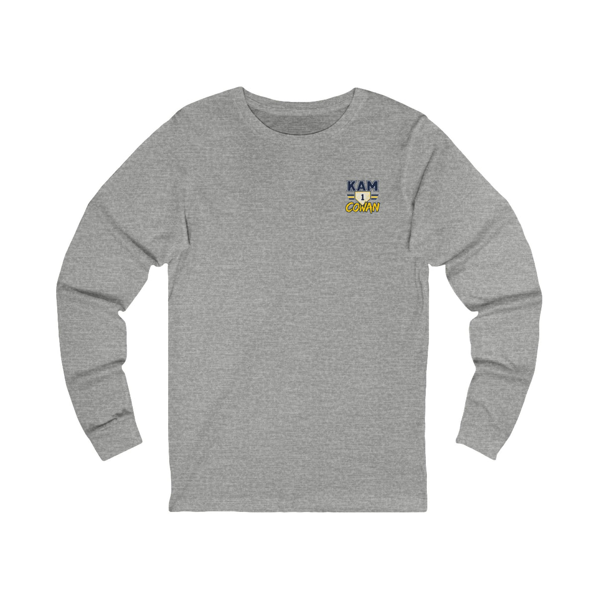 Kam Cowan baseball long sleeve shirt product mockup - SLYR Apparel