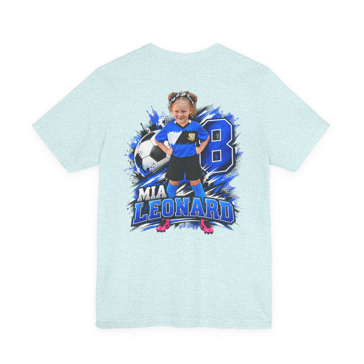 Mia Leonard #8 soccer supporter T-shirt - SLYR Apparel
