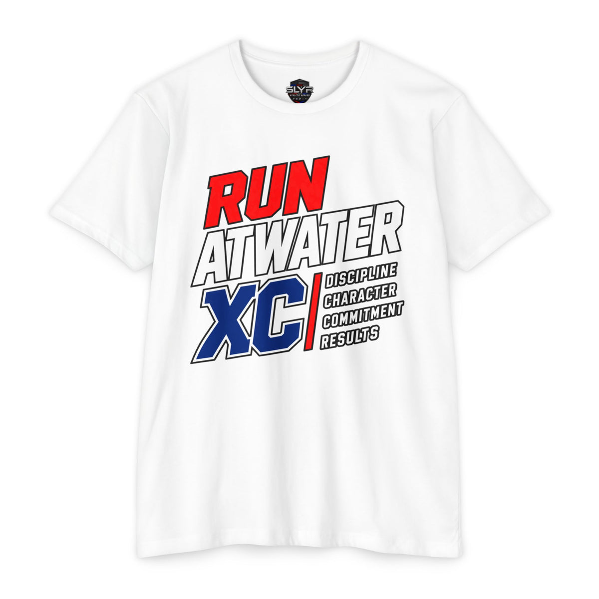 Run Atwater XC team T-shirt Discipline Character Commitment Results by SLYR Apparel — view 2