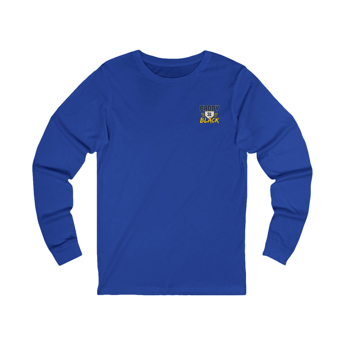 Brody Black number 31 long sleeve baseball apparel - SLYR Apparel