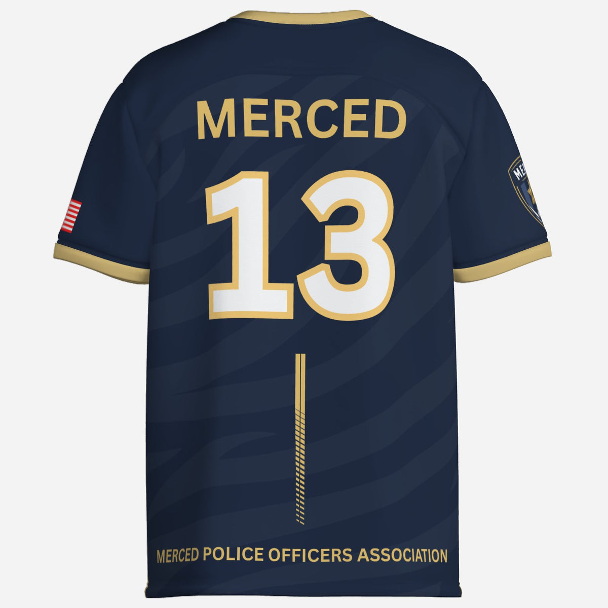 SLYR Apparel #13 MPOA Soccer Jersey for the Merced Police Officers Association Football Club