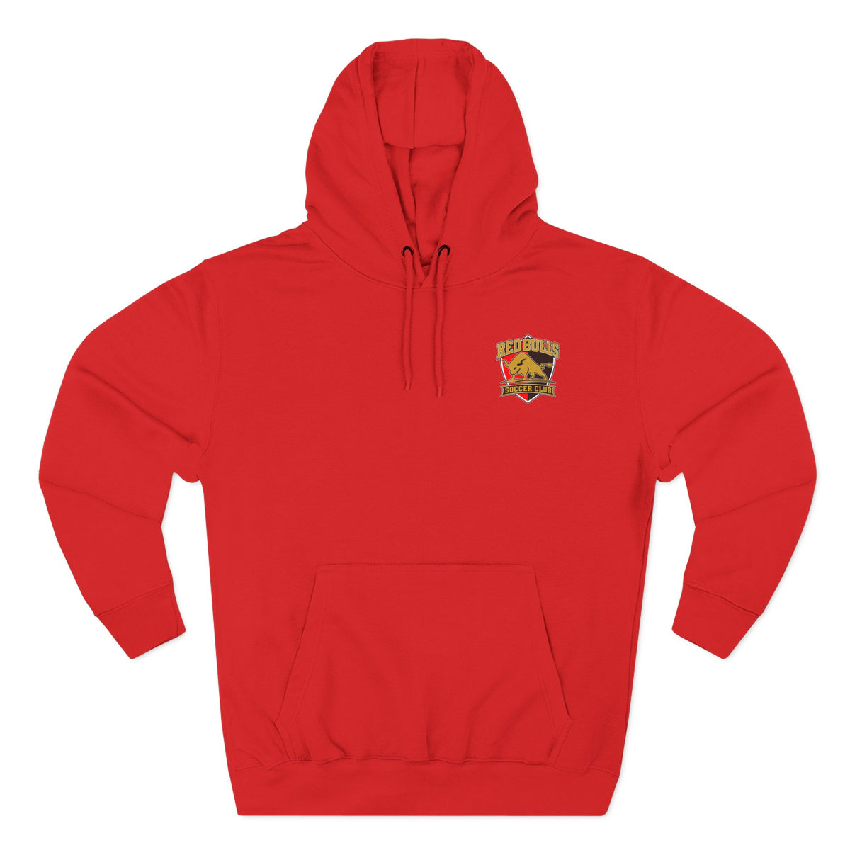 Red Bulls Soccer Club fleece hoodie with team crest - SLYR Apparel product image 2