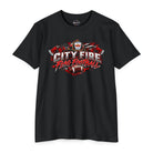 City Fire flag football graphic T-shirt by SLYR Apparel - product view 1