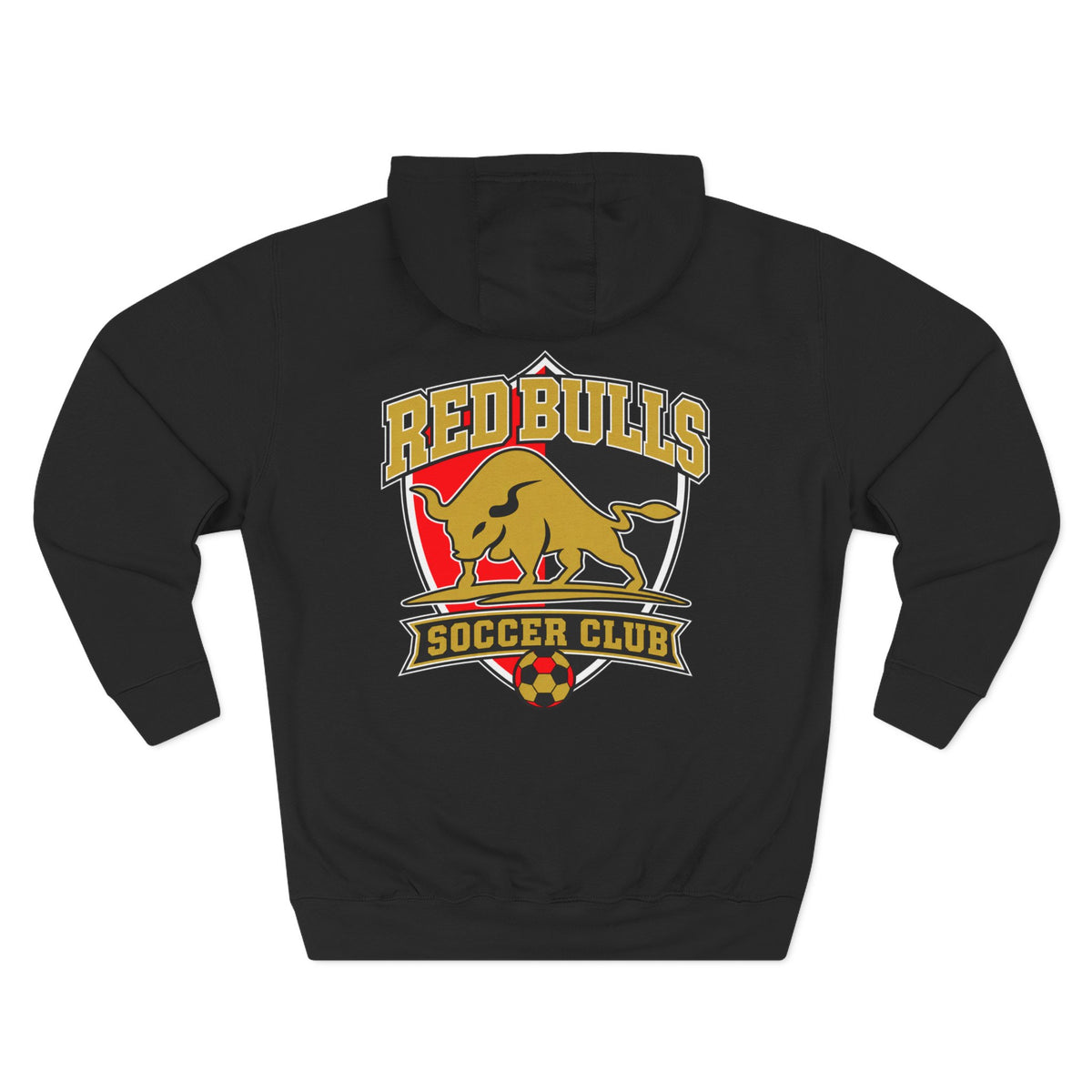 Red Bulls Soccer Club fleece hoodie with team crest - SLYR Apparel product image 1