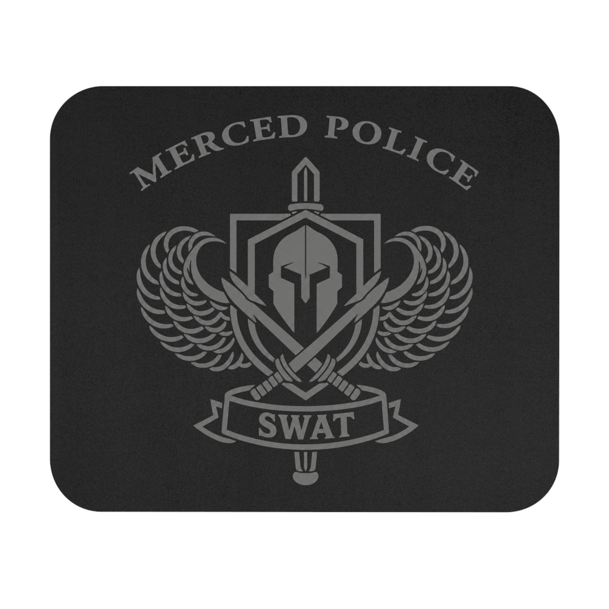 Merced Police SWAT Mouse Pad 9"x8" by SLYR Apparel — product image 1