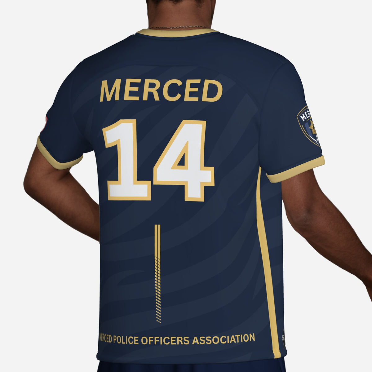 SLYR Apparel #14 MPOA Soccer Jersey for the Merced Police Officers Association Football Club