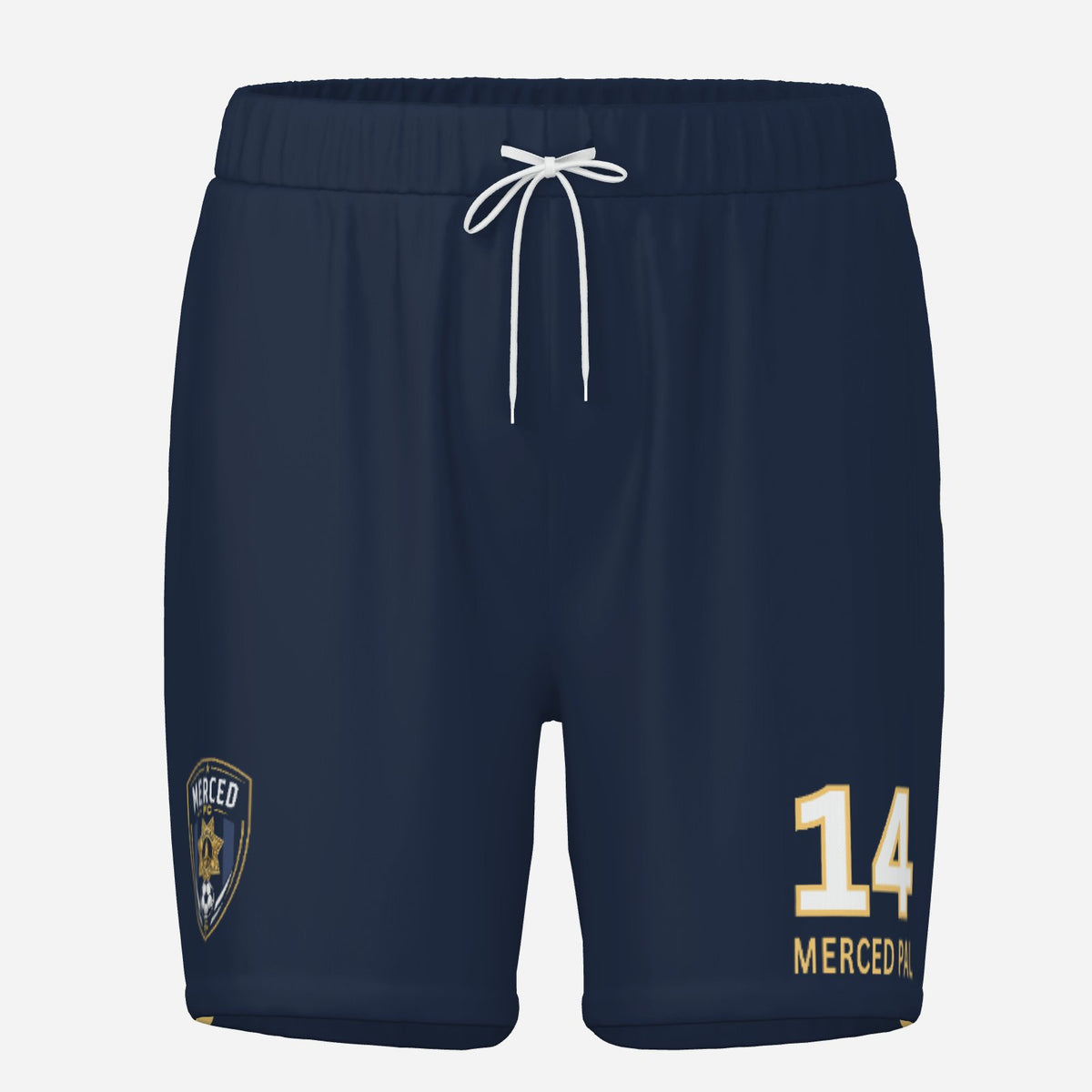 SLYR Apparel #14 MPOA Soccer Shorts for the Merced Police Officers Association Football Club