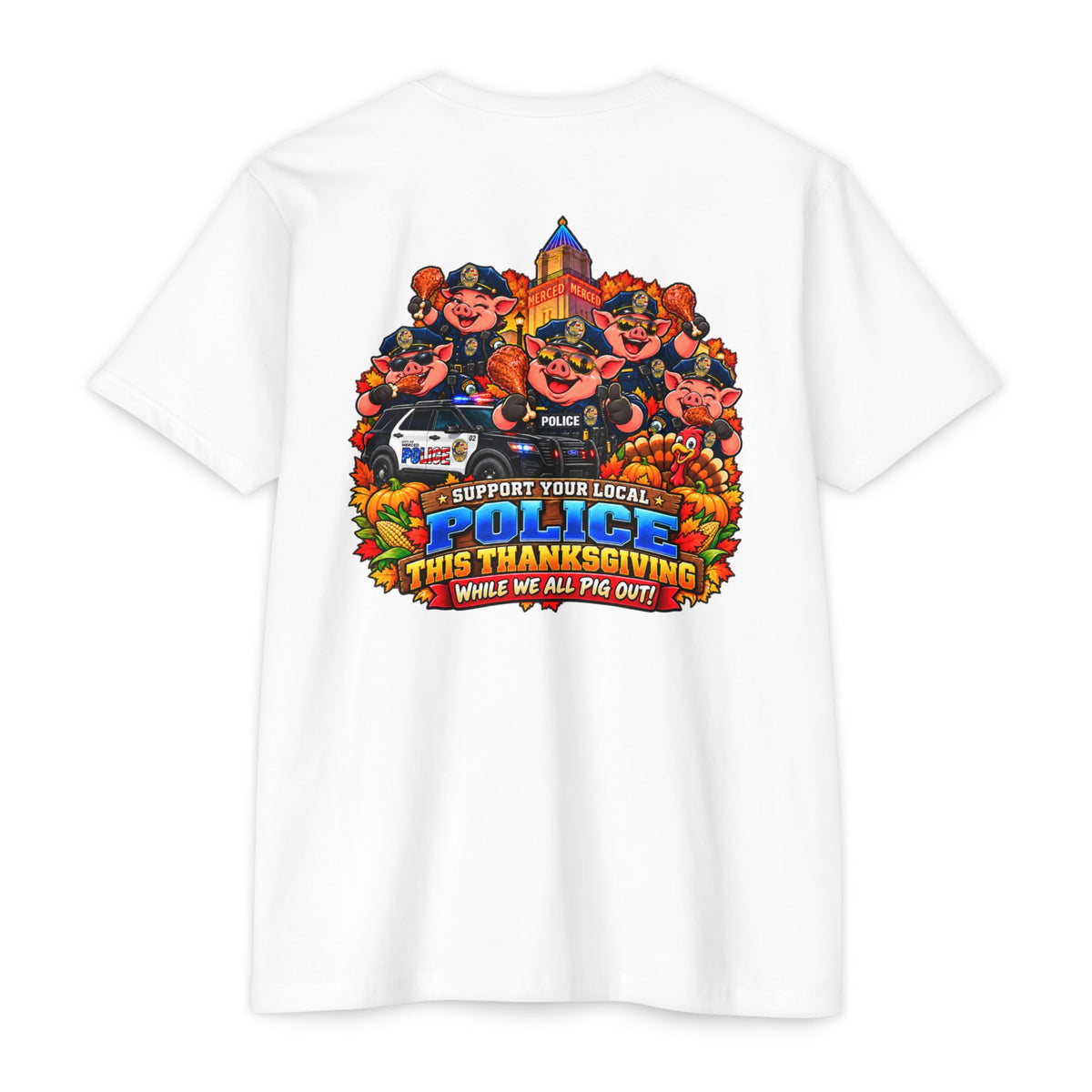 SLYR Apparel Support Your Local Police Thanksgiving T-Shirt