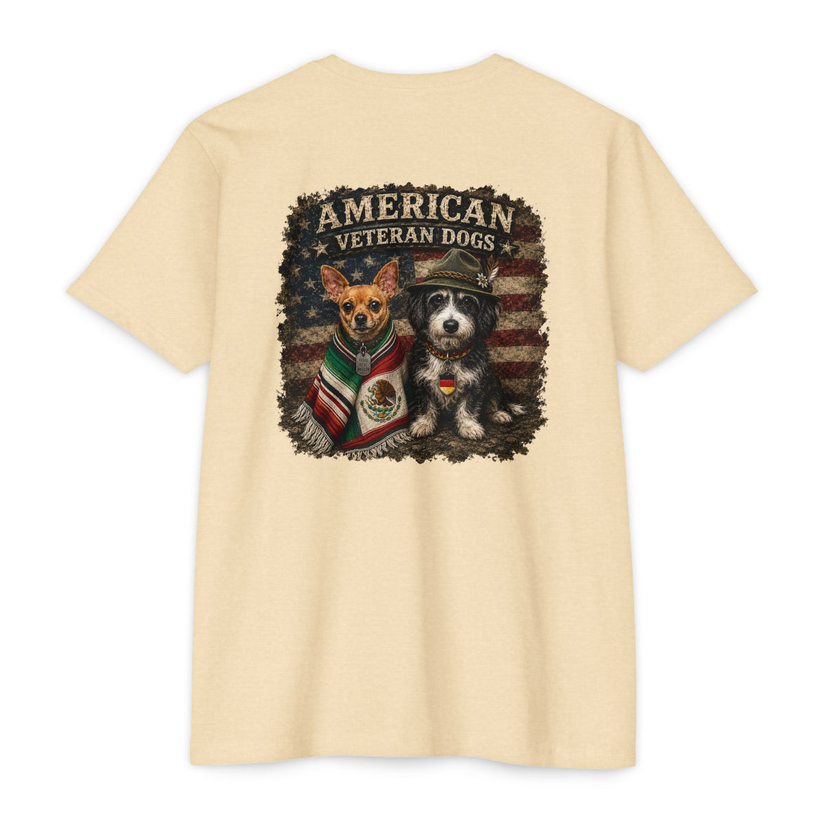 American Veteran Heritage Dogs T-shirt by SLYR Apparel - product view 3