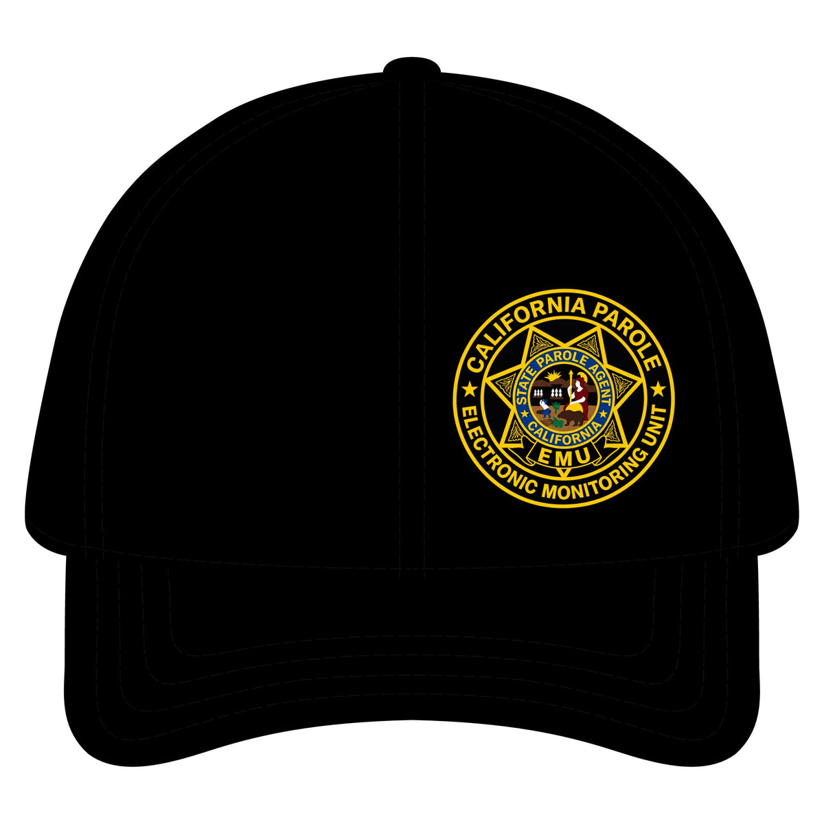 California Parole EMU Snapback Cap – Richardson 512 by SLYR Apparel – product view 1