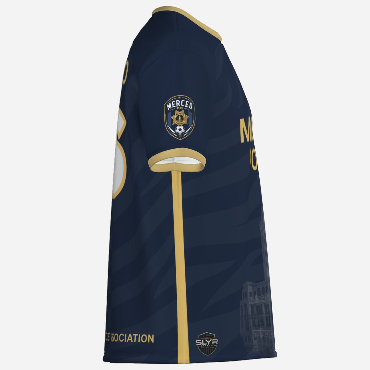 SLYR Apparel #16 MPOA Soccer Jersey for the Merced Police Officers Association Football Club