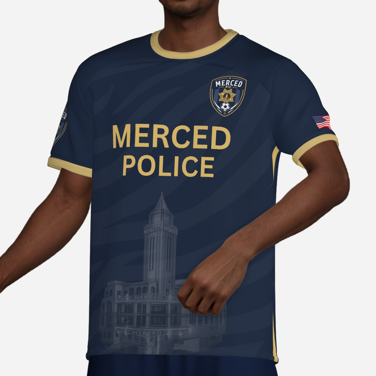 SLYR Apparel #16 MPOA Soccer Jersey for the Merced Police Officers Association Football Club