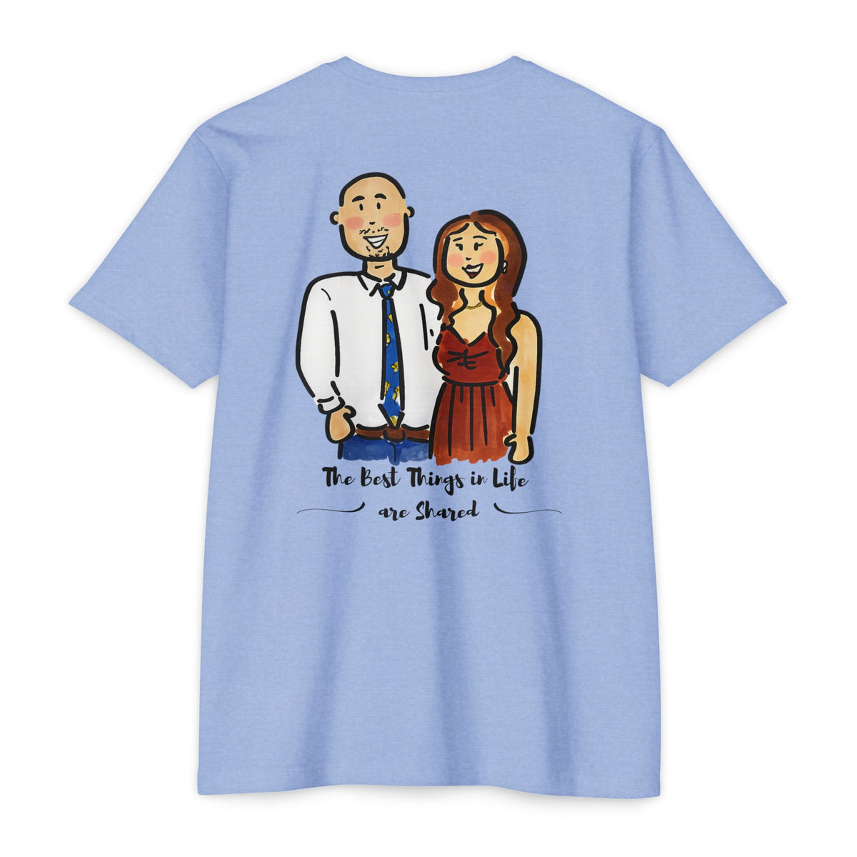 Best Things in Life Are Shared couple T-shirt by SLYR Apparel - product view 9