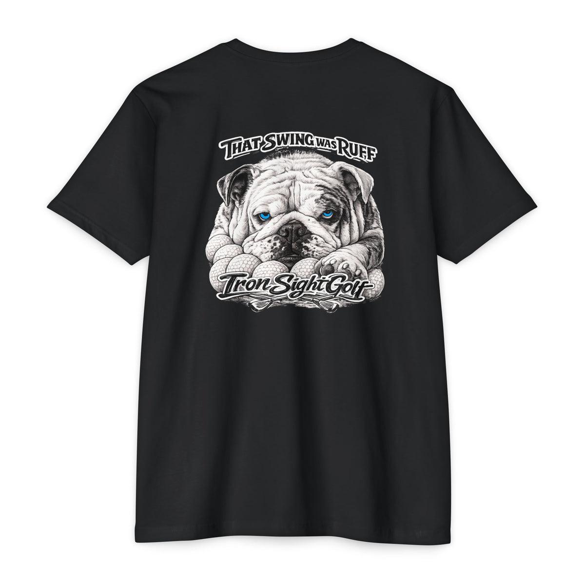 That Swing Was Ruff bulldog golf T-shirt by SLYR Apparel - product view 1