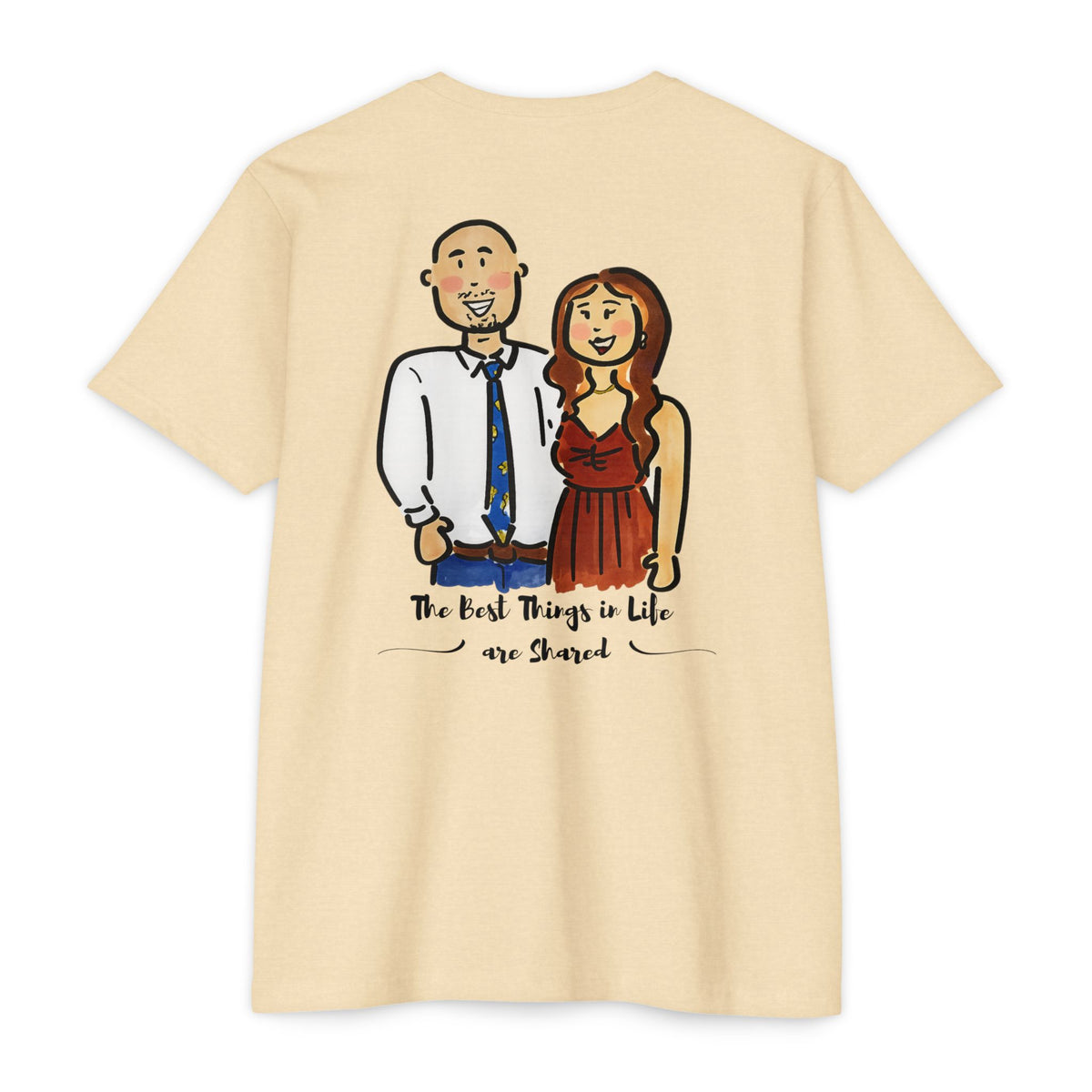 Best Things in Life Are Shared couple T-shirt by SLYR Apparel - product view 7