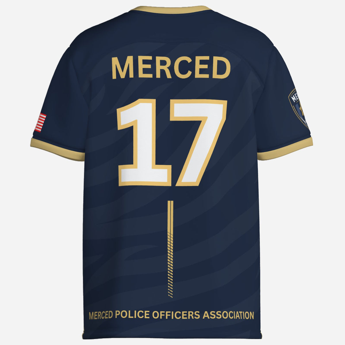 SLYR Apparel #17 MPOA Soccer Jersey for the Merced Police Officers Association Football Club