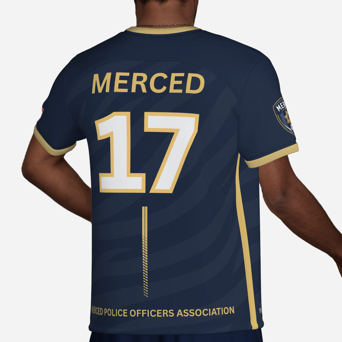 SLYR Apparel #17 MPOA Soccer Jersey for the Merced Police Officers Association Football Club