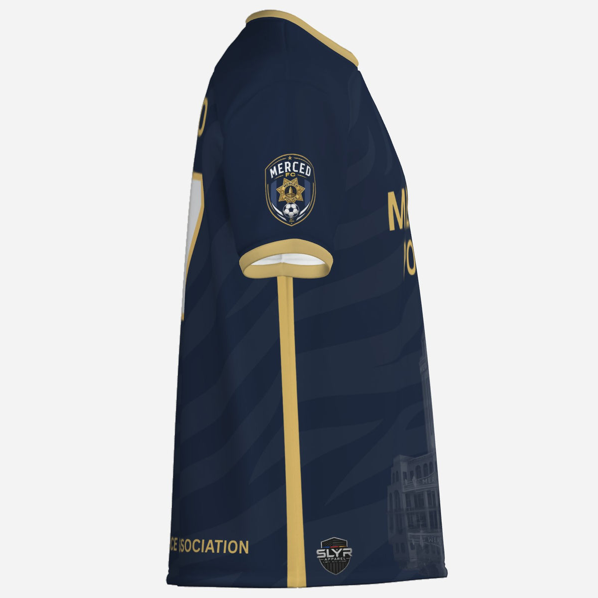 SLYR Apparel #17 MPOA Soccer Jersey for the Merced Police Officers Association Football Club
