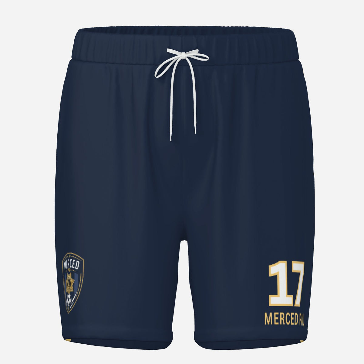 SLYR Apparel #17 MPOA Soccer Shorts for the Merced Police Officers Association Football Club