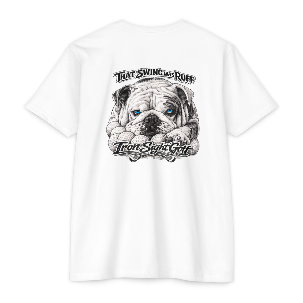 That Swing Was Ruff bulldog golf T-shirt by SLYR Apparel - product view 12