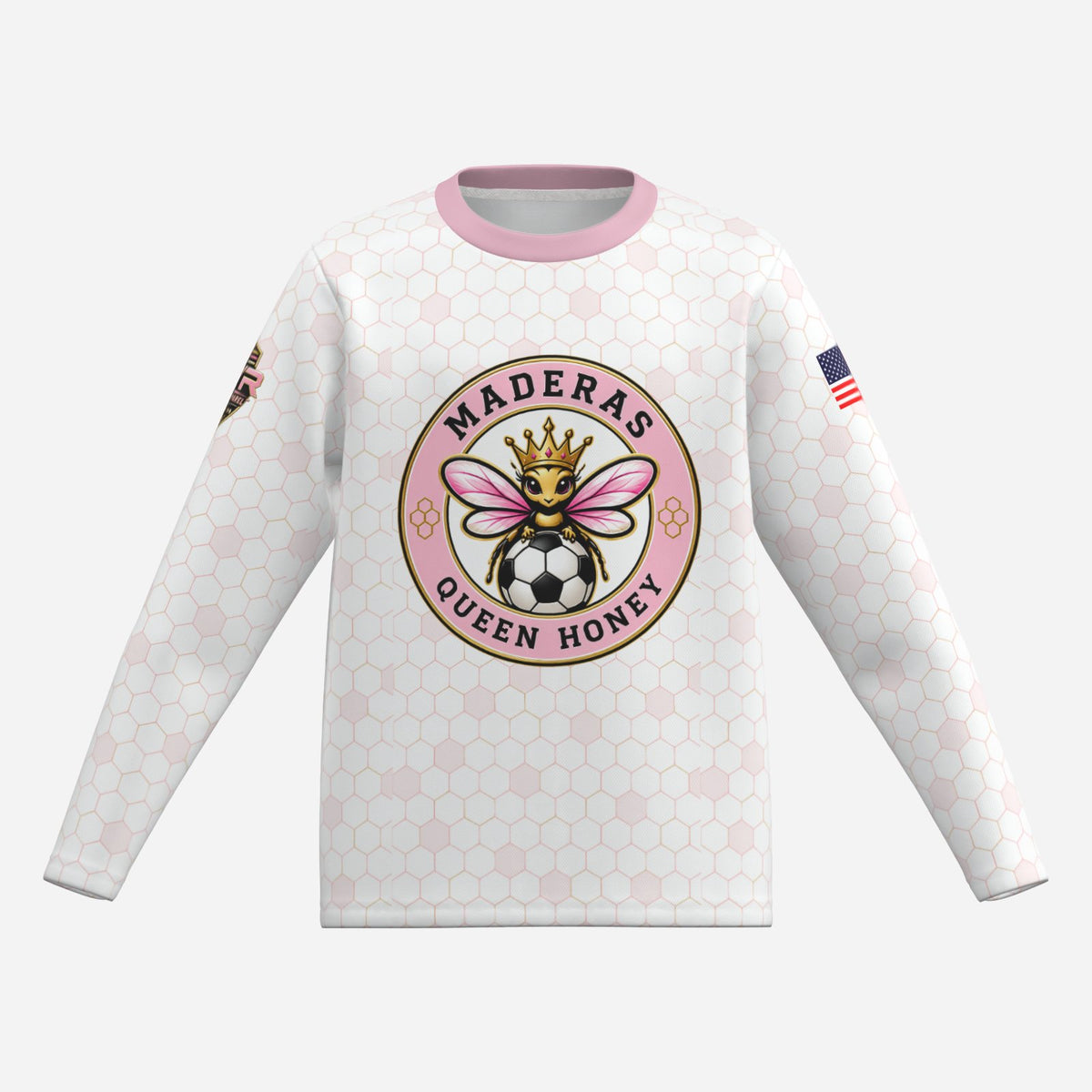 Madera Queen Honey number 7 youth soccer jersey by SLYR Apparel - product image 2
