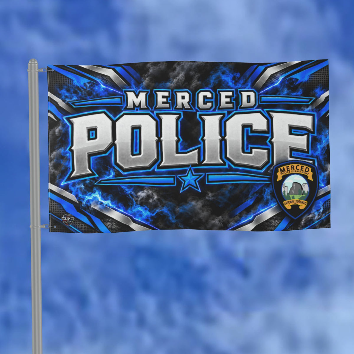 Merced Police Athletic Flag by SLYR Apparel - product image 1