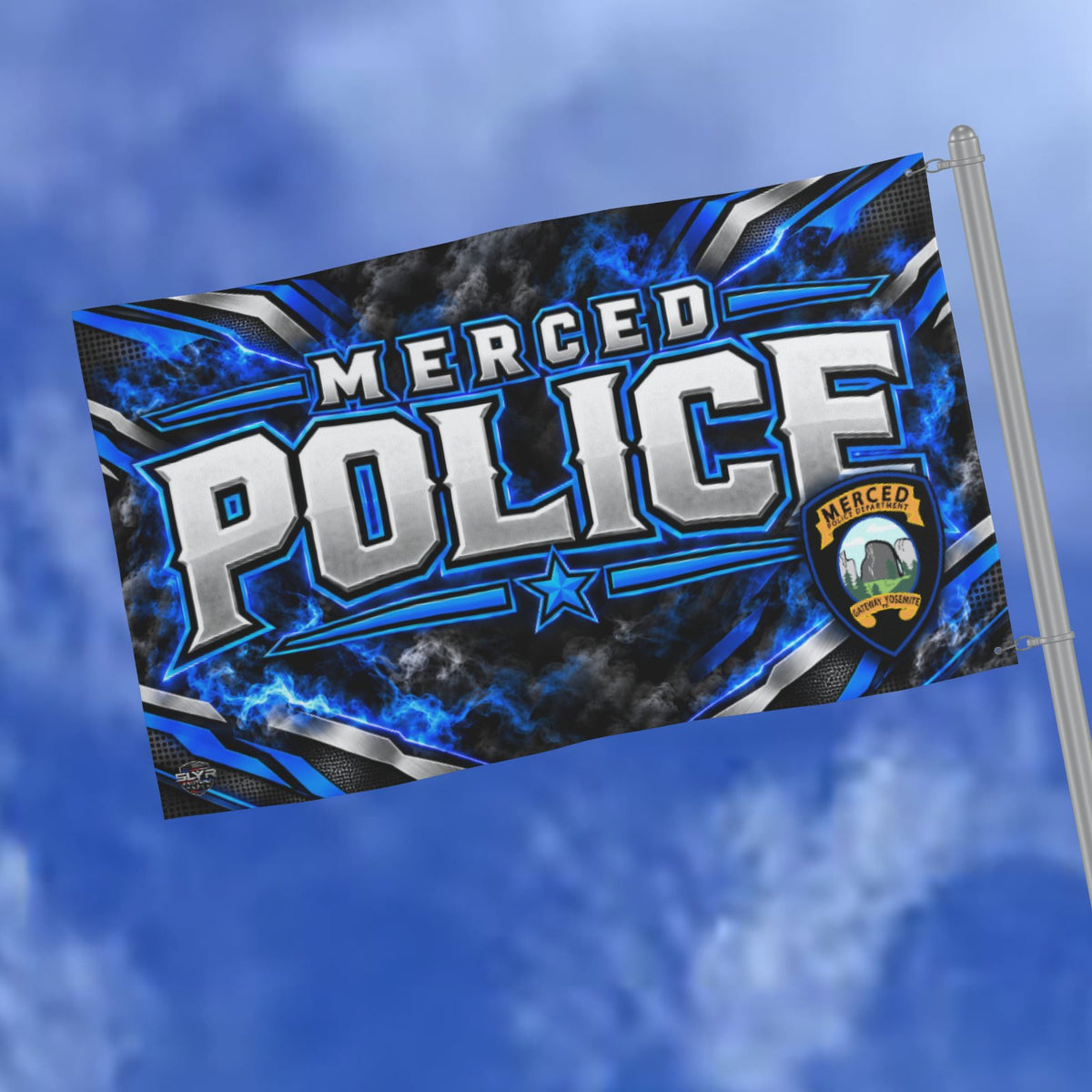Merced Police Athletic Flag by SLYR Apparel - product image 3