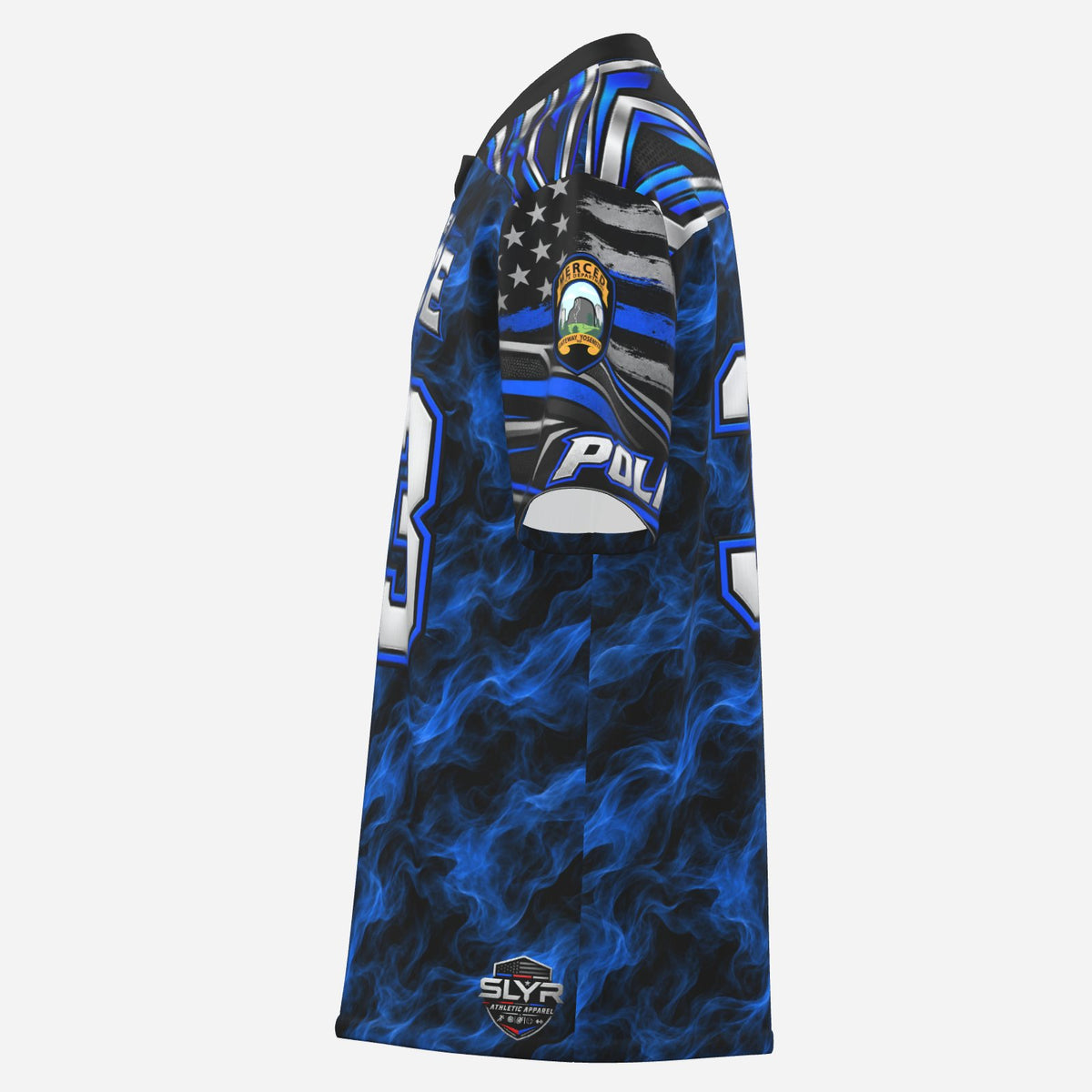 SLYR Apparel number 33 City Police athletic jersey product photo 4