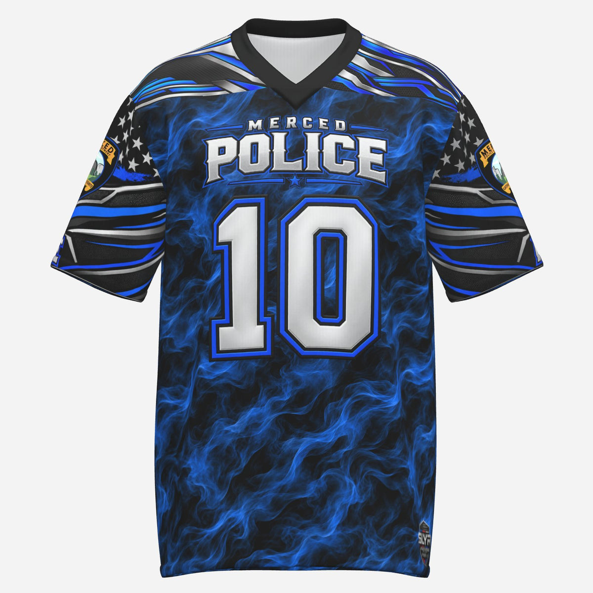 SLYR Apparel number 10 City Police athletic jersey product photo 1