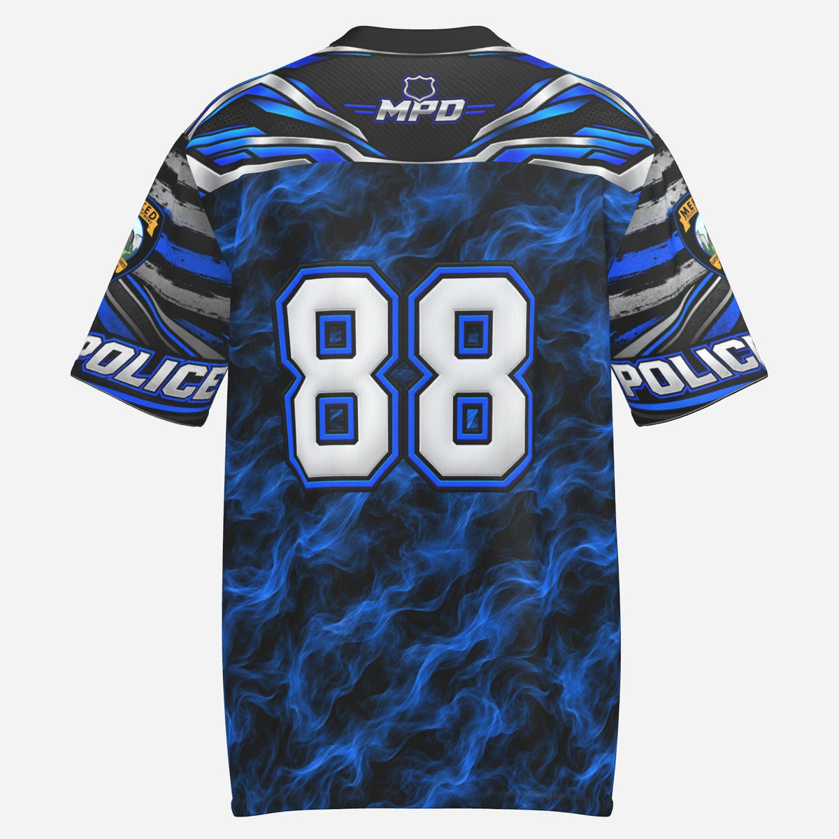 SLYR Apparel number 88 City Police athletic jersey product photo 2
