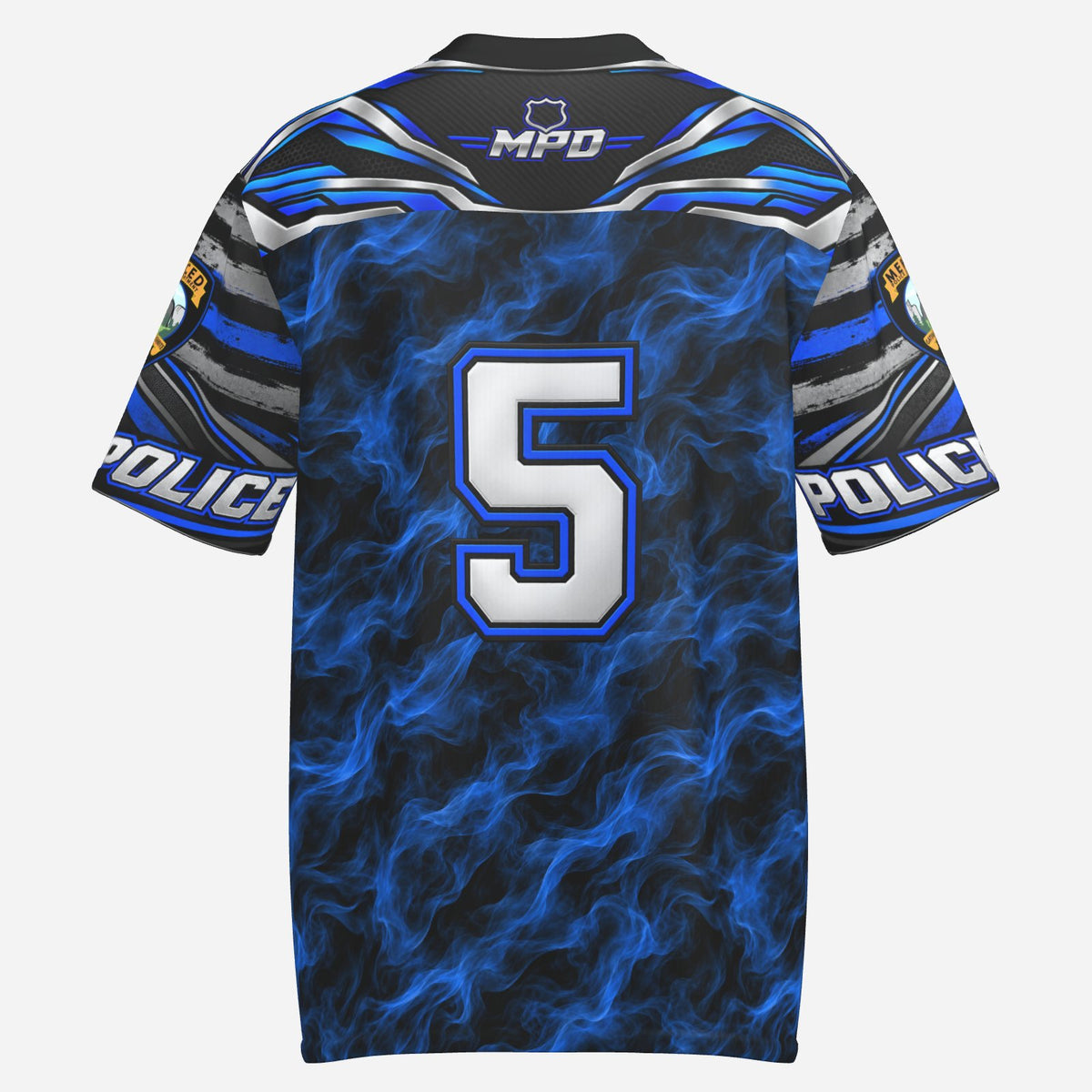 SLYR Apparel number 5 City Police athletic jersey product photo 2