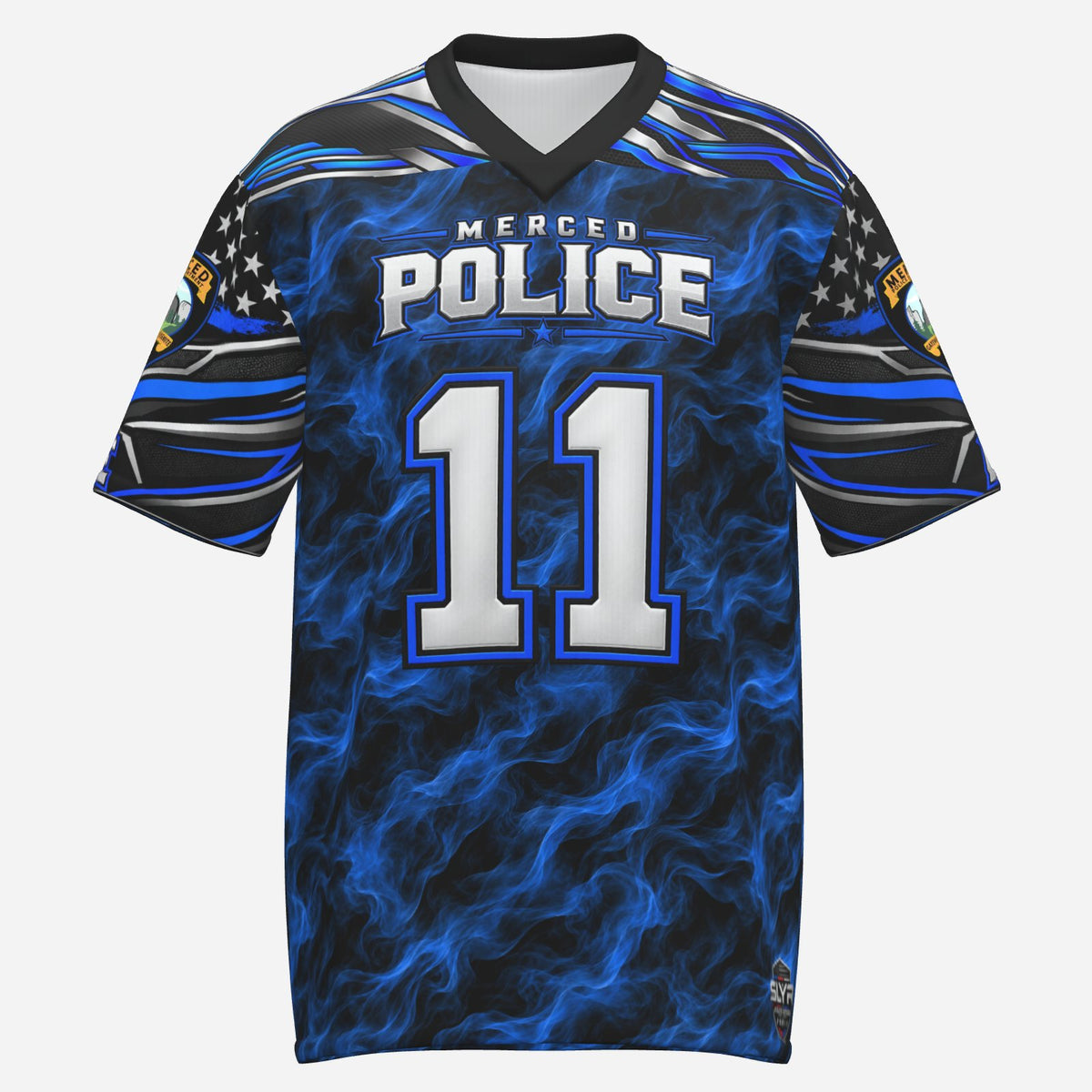 SLYR Apparel number 11 City Police athletic jersey product photo 1