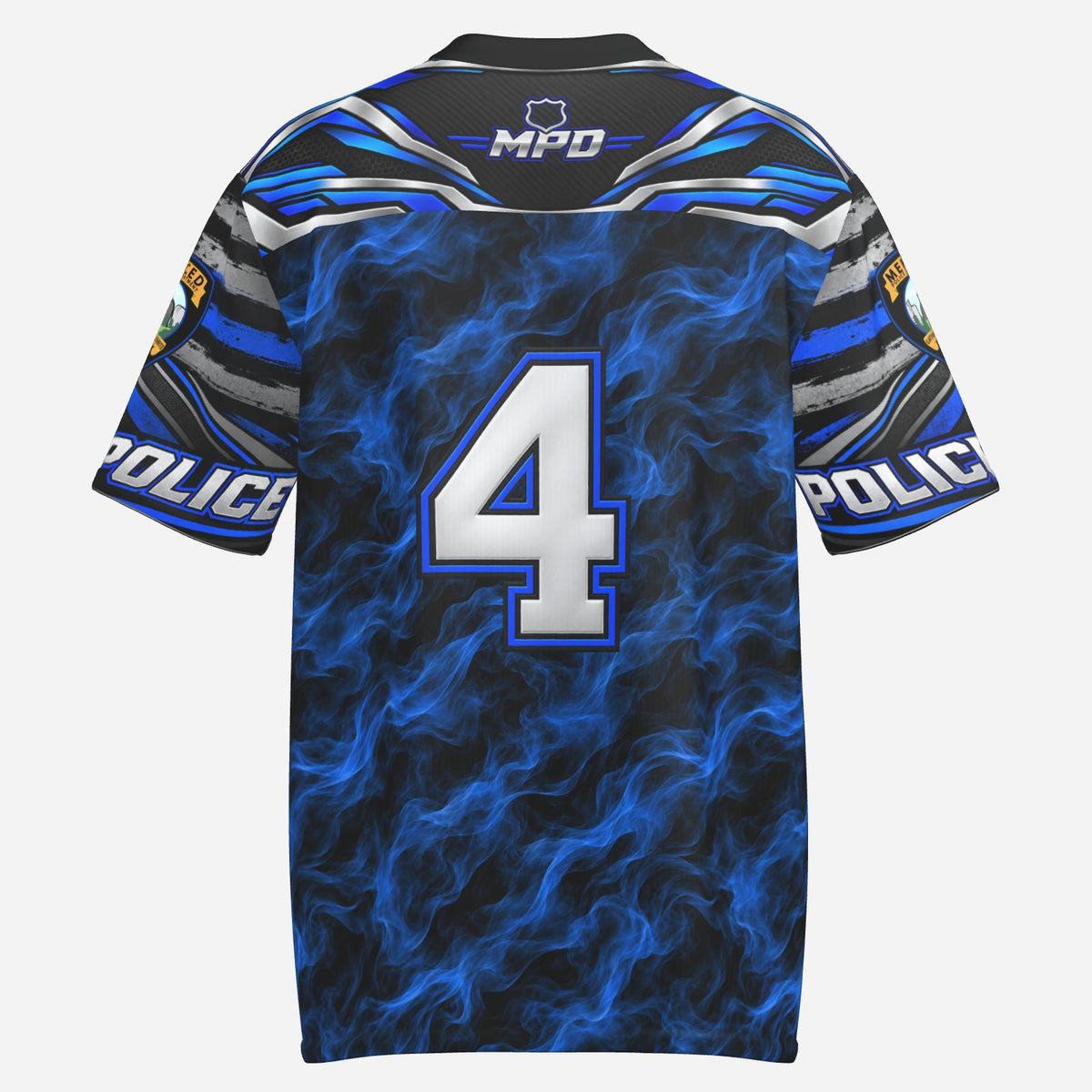 SLYR Apparel number 4 City Police athletic jersey product photo 2
