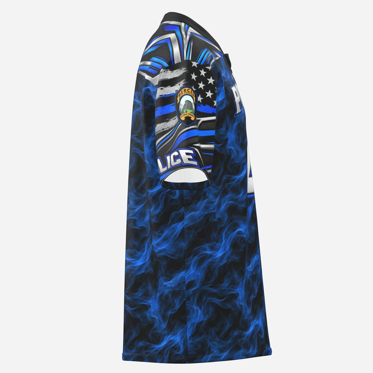 SLYR Apparel number 4 City Police athletic jersey product photo 3