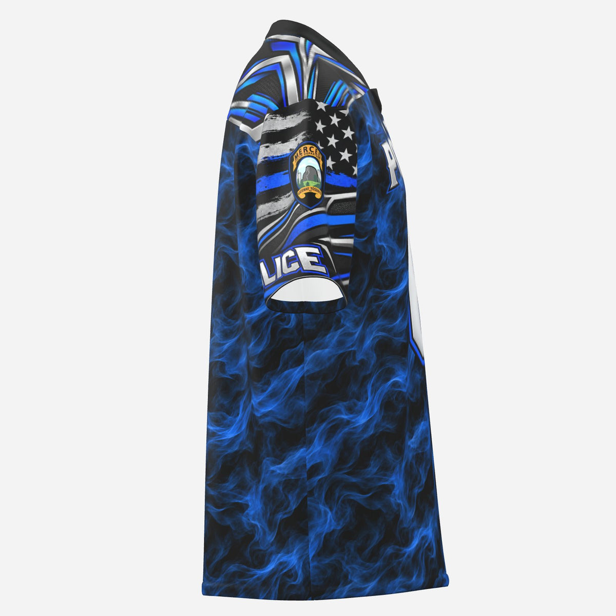 SLYR Apparel number 6 City Police athletic jersey product photo 3