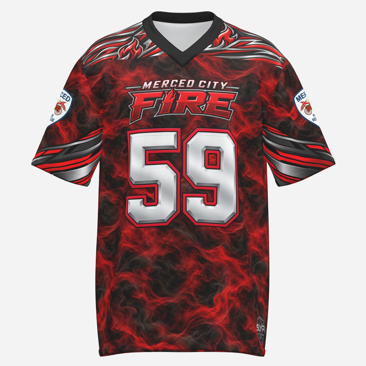 SLYR Apparel City Fire athletic jersey number 59, product image 1