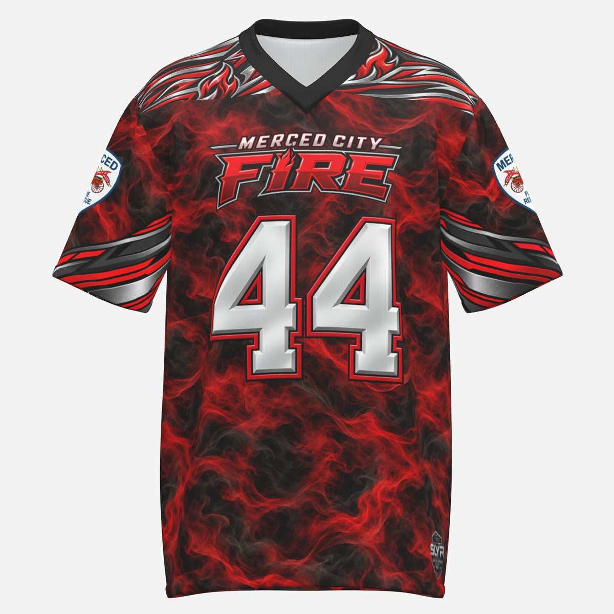 SLYR Apparel City Fire athletic jersey number 44, product image 1