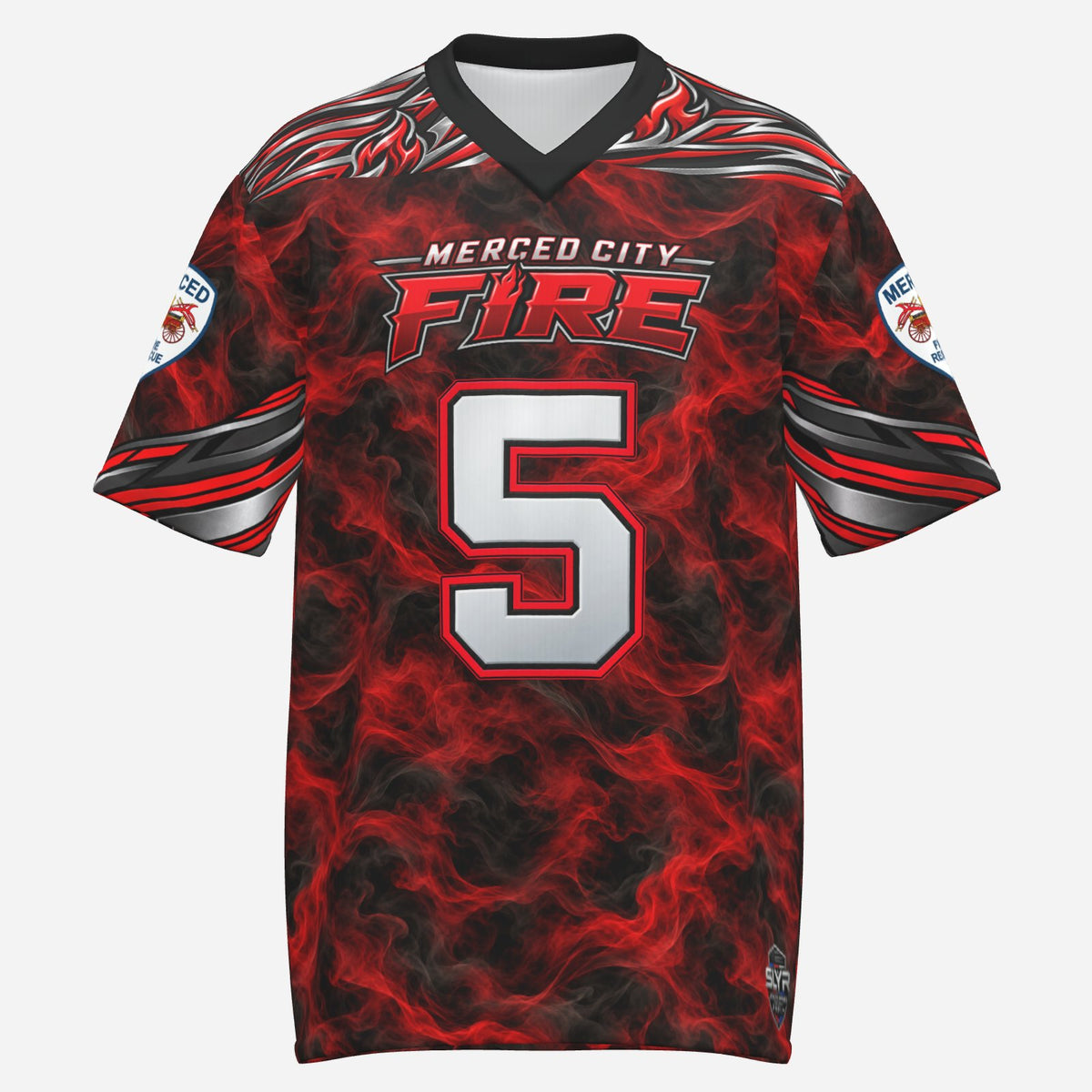 SLYR Apparel City Fire athletic jersey number 5, product image 1