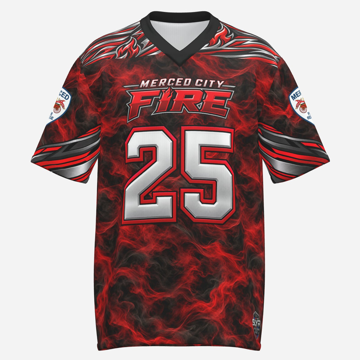 SLYR Apparel City Fire athletic jersey number 25, product image 1