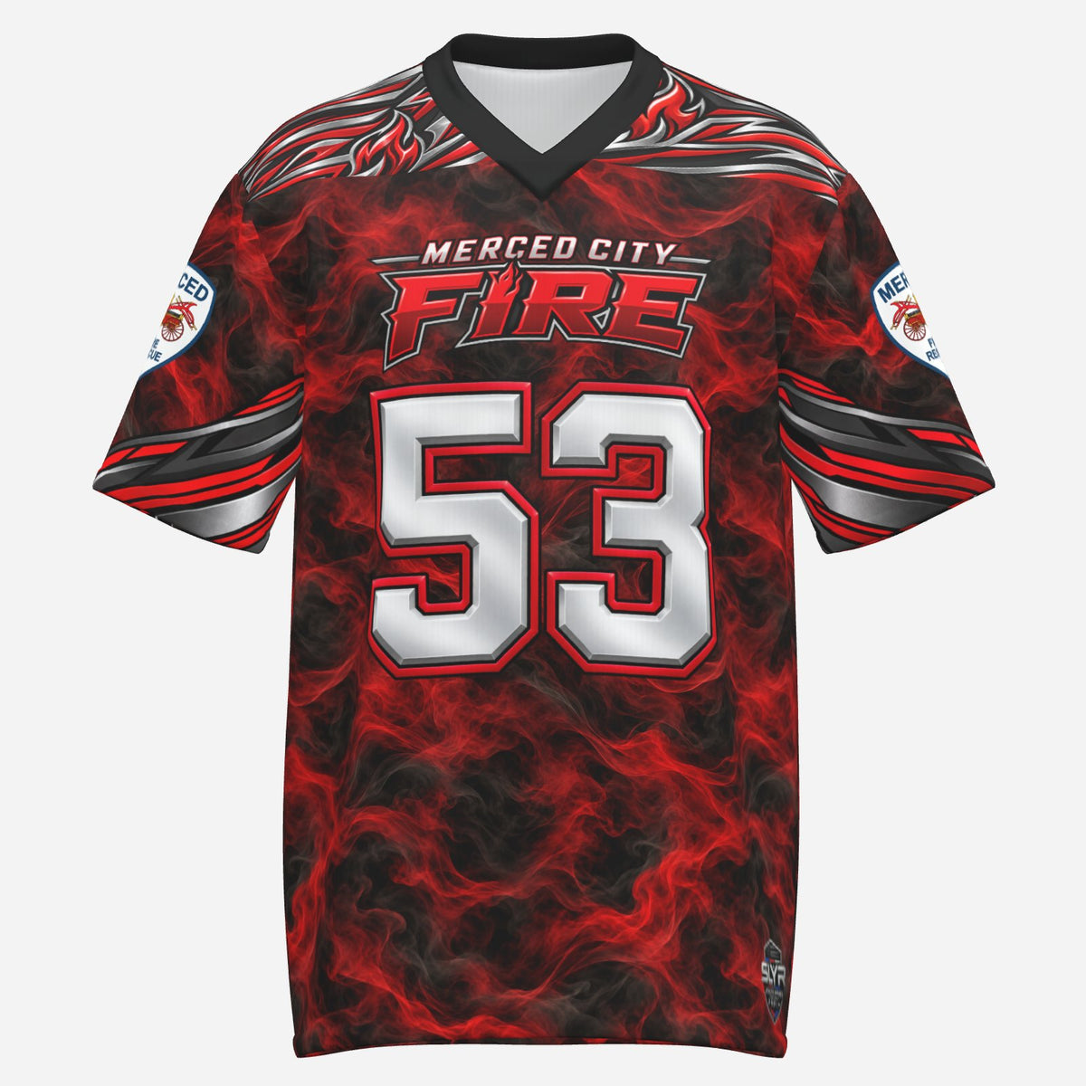 SLYR Apparel City Fire athletic jersey number 53, product image 1