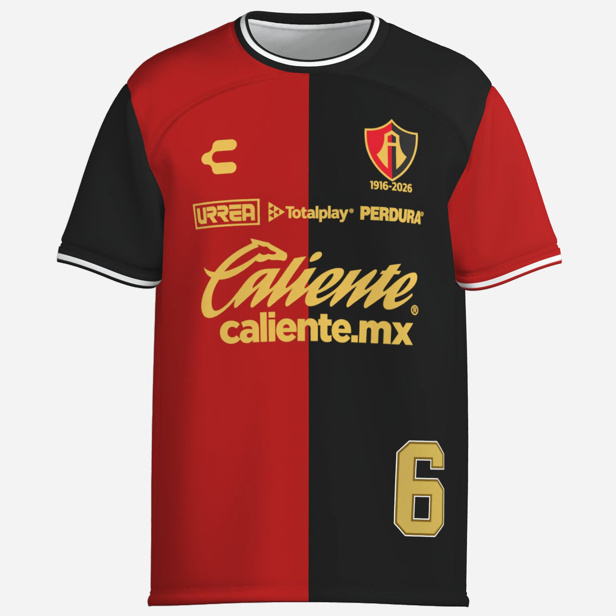 Red Bulls Soccer Team jersey number 6 - SLYR Apparel product image 1