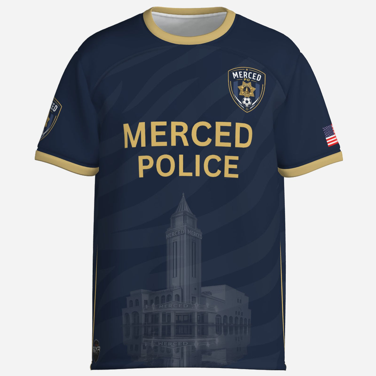 SLYR Apparel #19 MPOA Soccer Jersey for the Merced Police Officers Association Football Club