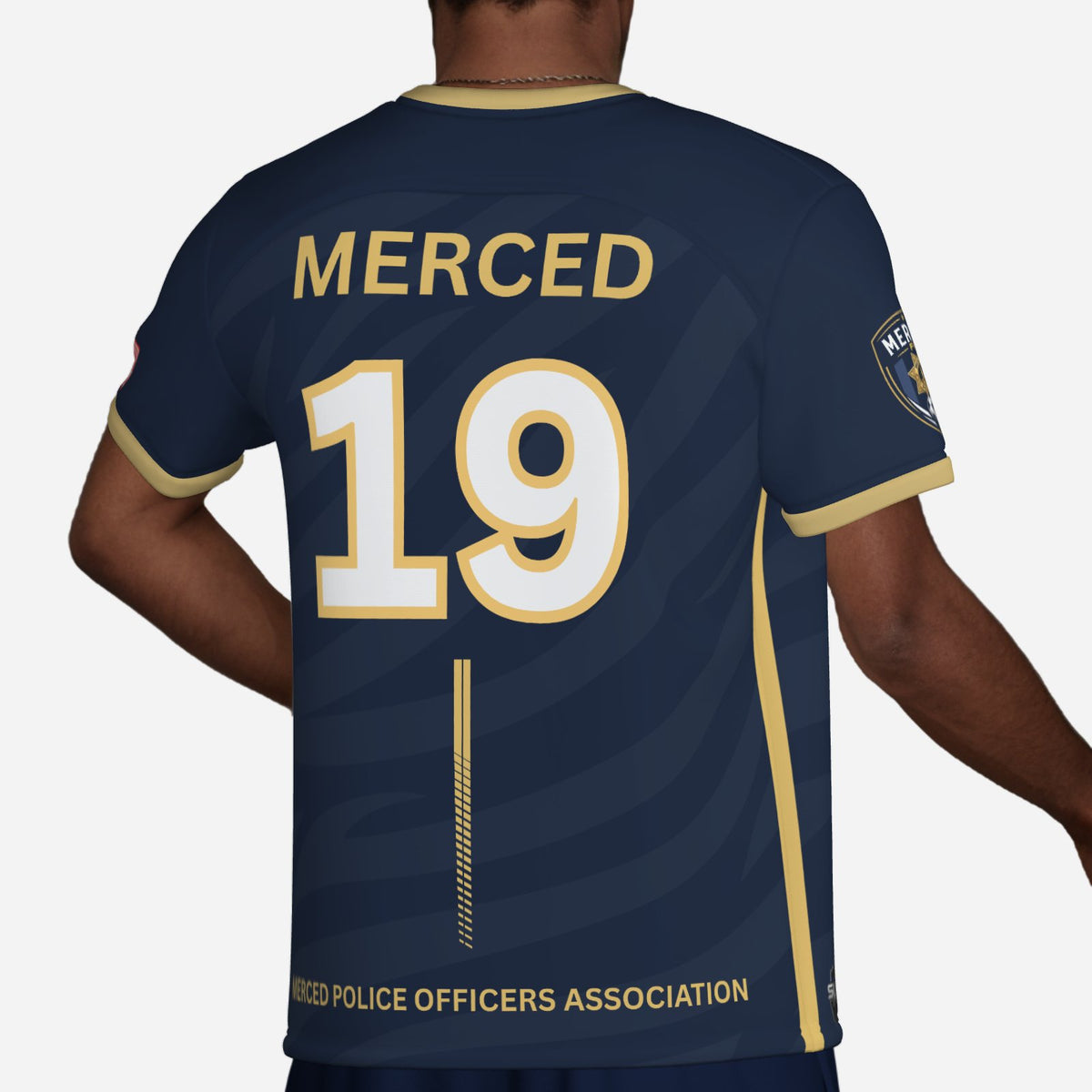 SLYR Apparel #19 MPOA Soccer Jersey for the Merced Police Officers Association Football Club