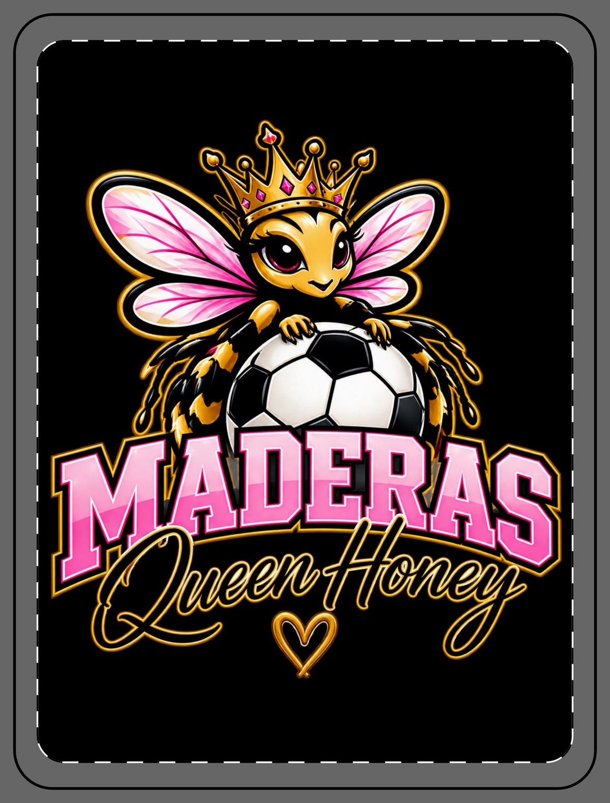 Queen Honey Soccer Fleece Blanket by SLYR Apparel - product image 2